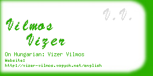 vilmos vizer business card